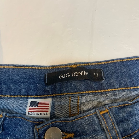 Dolls Kill GJG Denim High Rise Wide Leg Jeans Womens 11 - Picture 2 of 11